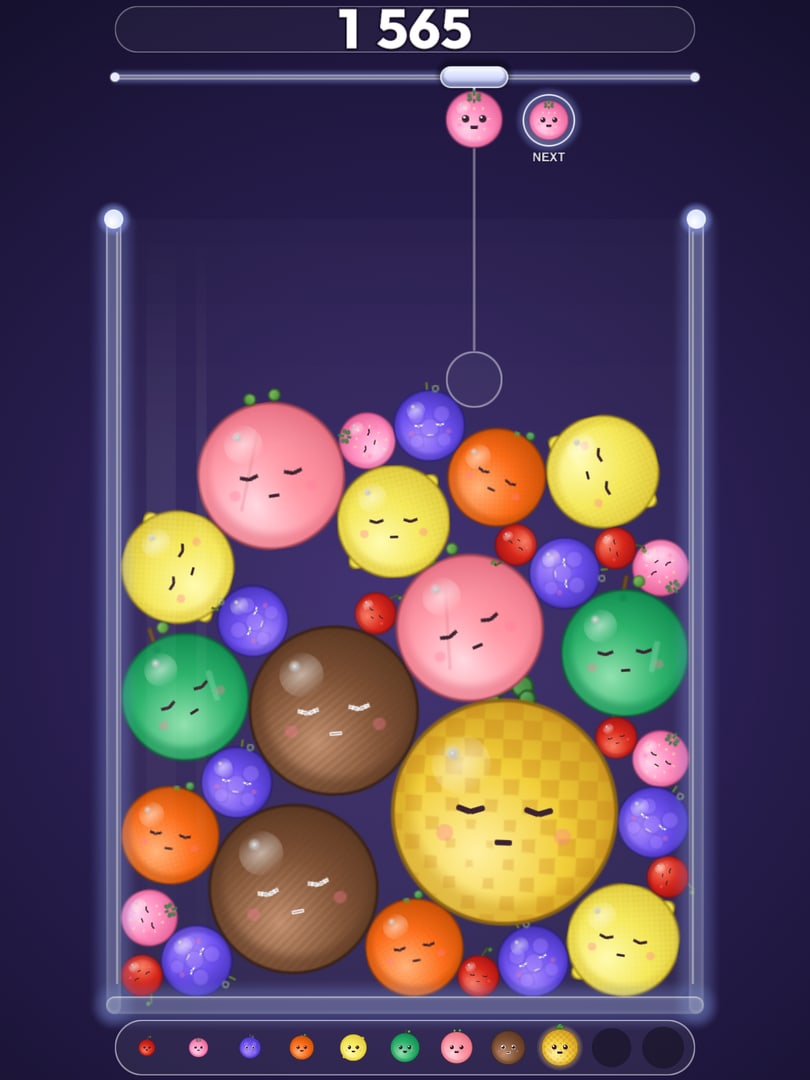 Fruit Merge on a tablet screen