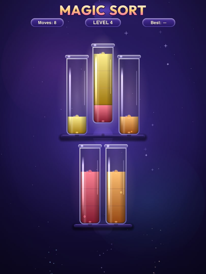 Magic Sort on a tablet screen