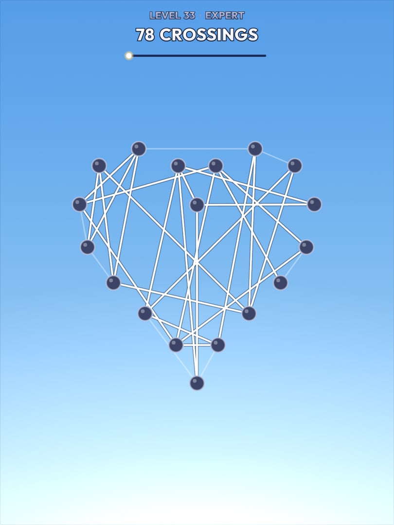 Untangle on a tablet screen